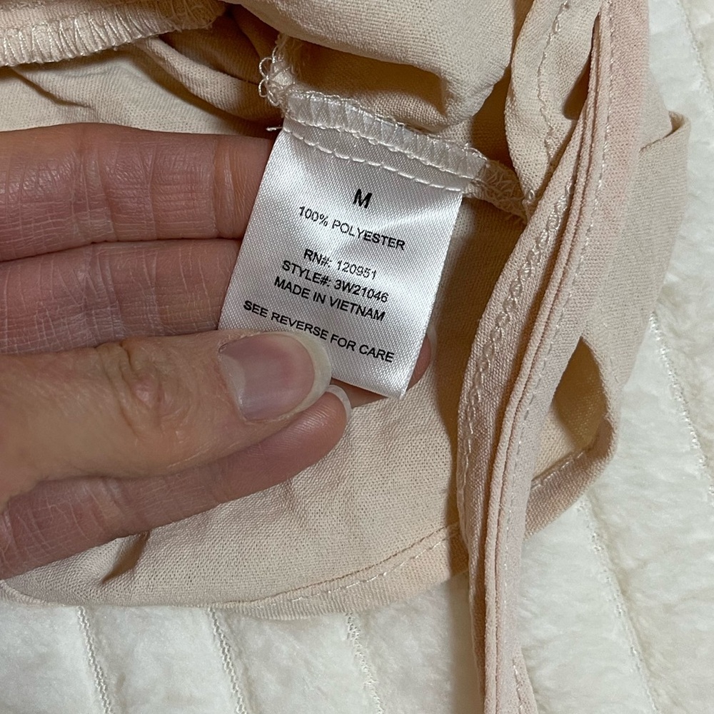 NWT | Olive & Oak | Cream Faux Wrap Blouse - Picture 9 of 15